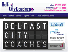 Tablet Screenshot of belfastcitycoaches.com